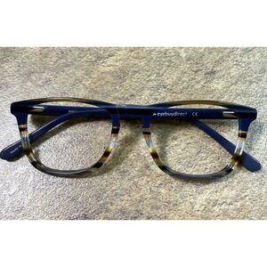 Eyebuydirect Prelude Blue Tortoise Full Rim Eyeglass Frames 51-19-145-40mm
